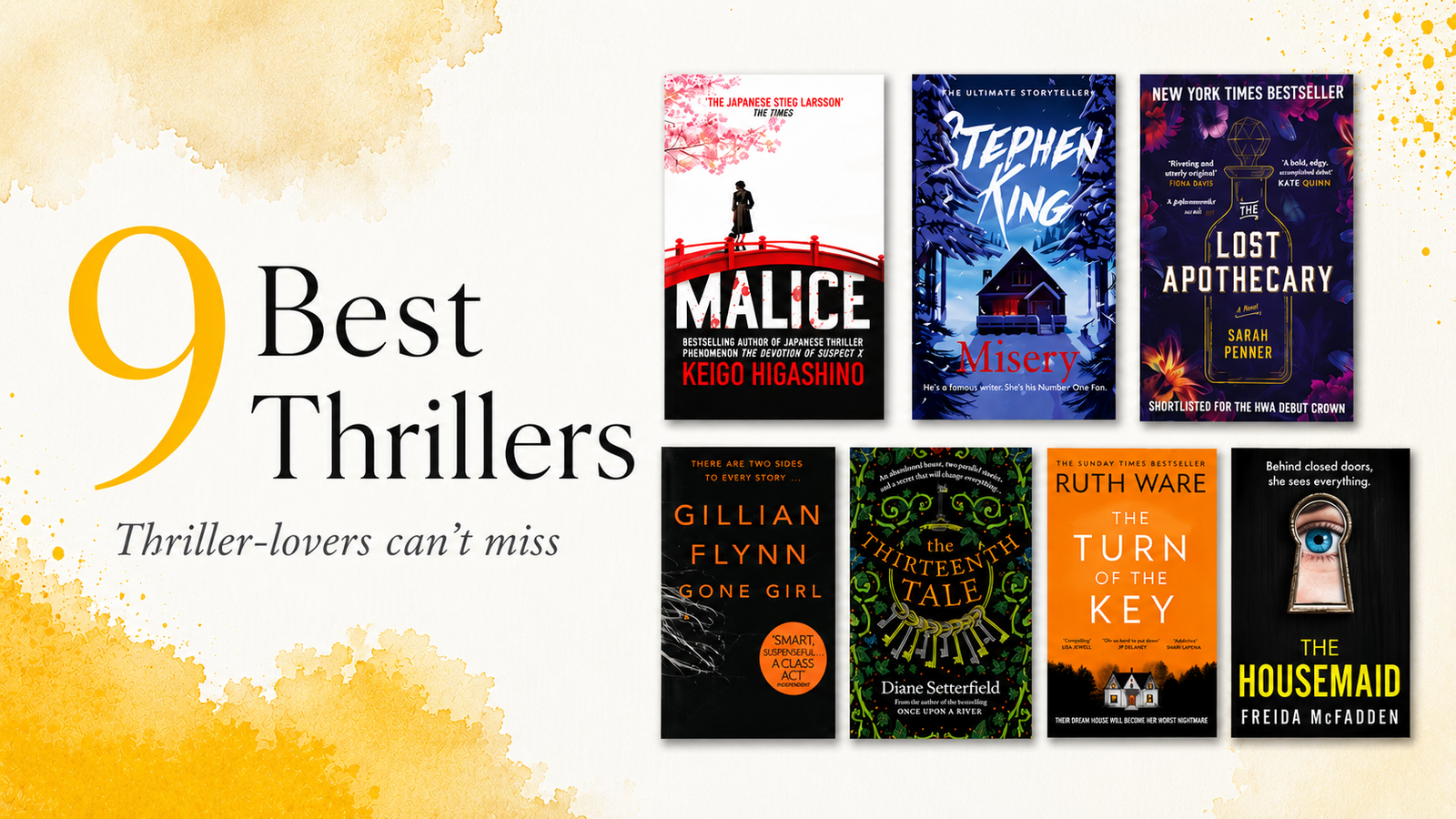 9 Best Thrillers You Will Finish Reading in One Sitting