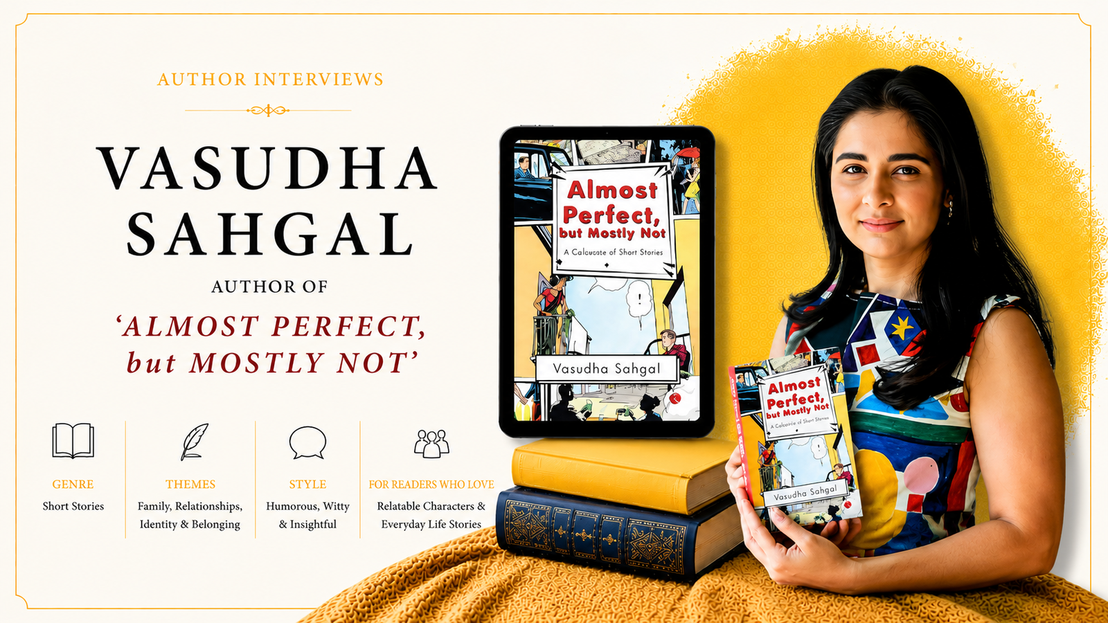 Interview with Vasudha Sahgal, Author of ‘Almost Perfect, but Mostly Not’