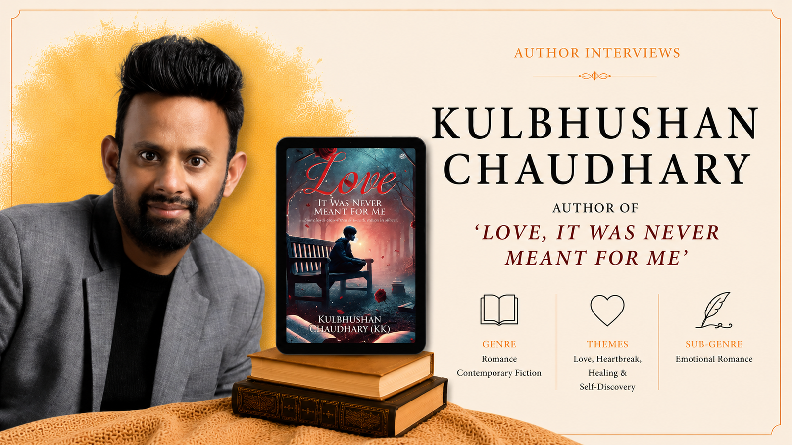 Interview with Kulbhushan Chaudhary, Author of ‘Love, It Was Never Meant for Me’