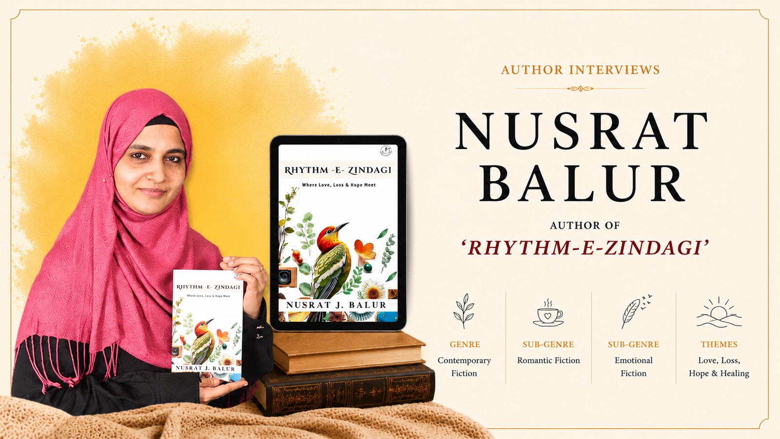 Interview with Nusrat Balur, Author of Rhythm-E-Zindagi
