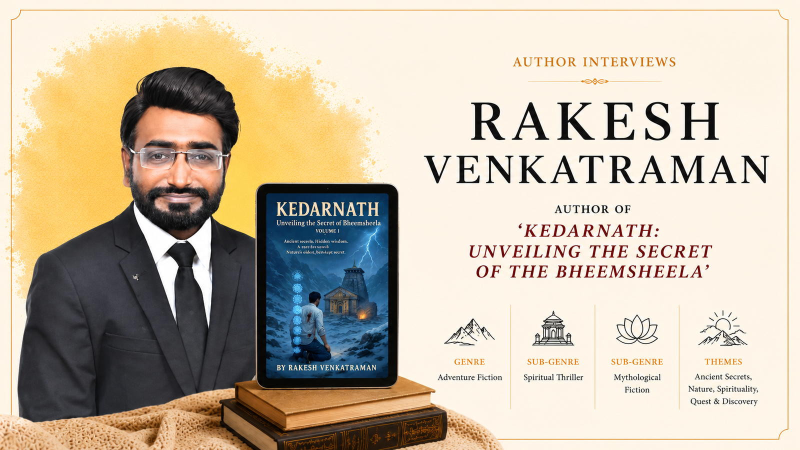 Interview with Rakesh Venkatraman, Author of Kedarnath