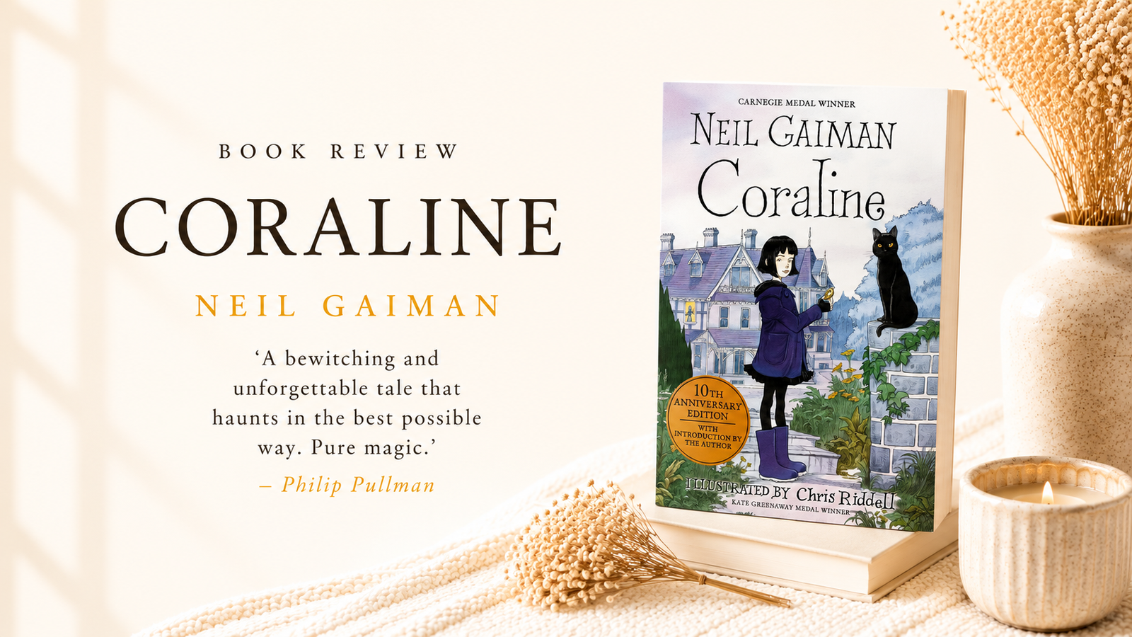 coraline by neil gaiman book review