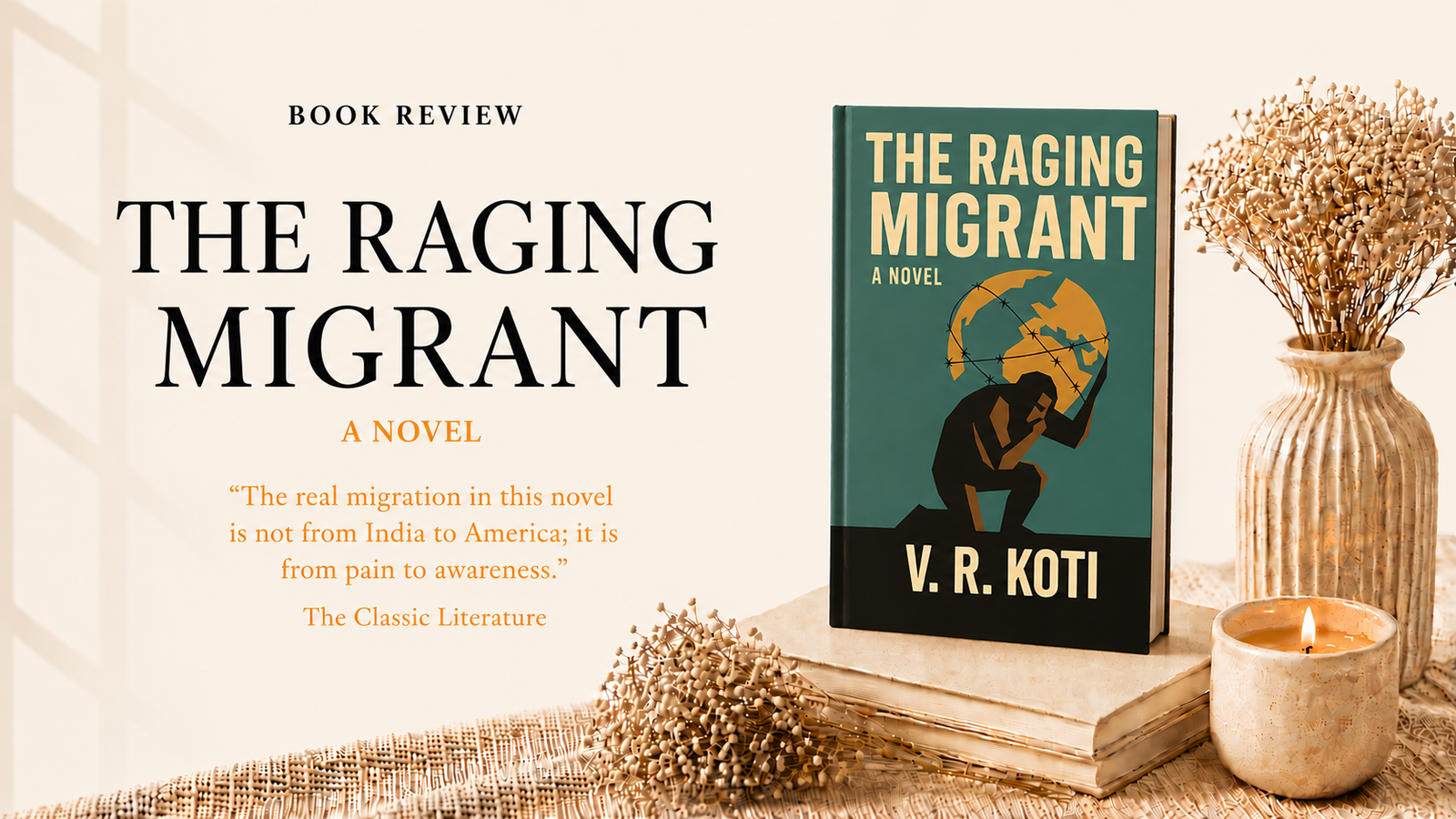 What Do We Carry With Us When We Leave Home? Explores the Literary Fiction ‘The Raging Migrant’ by V. R. Koti